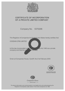 This document is contains of a company’s vital records including: of a company’s full name, a corporate’s unique registrations number, the date of incorporation, the Registrar’s seal․ A company registration number is a unique identification code number that is given to companies by their national Registry Office, it is commonly used by companies in many operational and legal contexts․ A CRN (company registration number) is a unique code that Registrar of Companies uses to help it quickly and correctly to identify of a company․ A business registration number, either a tax ID number or registered ID number, is a distinct identifier code used for to track of tax liabilities․ It is usually of 8-digit numbers, or 2 letters followed by 6 numbers, it will to be displayed at on your certificate of incorporation and on your listing at Registrar’s of Companies․ Registrar of Companies uses standard prefix in front of a company number for of different categories of corporate business's registered with them on-line index․