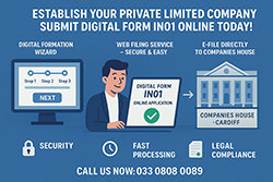 Image illustrating the process of establishing a private limited company with relevant documents and business tools. Visual guide on how to establish a private limited company, featuring paperwork and business essentials. Image illustrating the process of establishing a private limited company with relevant documents and business tools. Visual guide on how to establish a private limited company, featuring paperwork and business essentials.