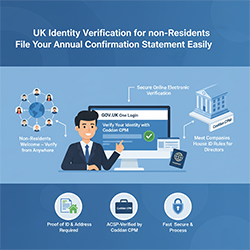 Image illustrating UK identity verification process for non-residents, highlighting key steps and requirements. Visual guide on UK identity verification for non-residents, detailing necessary documentation and procedures.