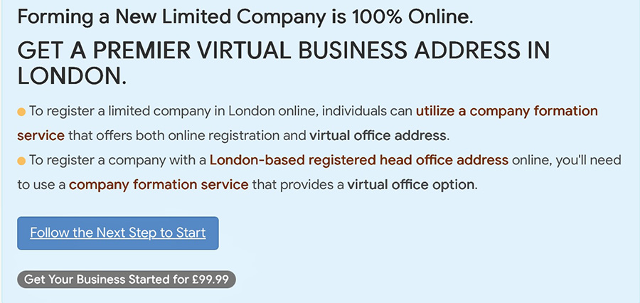 Premier virtual business address located in London, ideal for enhancing professional presence and credibility. Virtual business address in London, offering a prestigious location for companies seeking to establish a professional image. Premier virtual business address located in London, ideal for enhancing professional presence and credibility. Virtual business address in London, offering a prestigious location for companies seeking to establish a professional image.