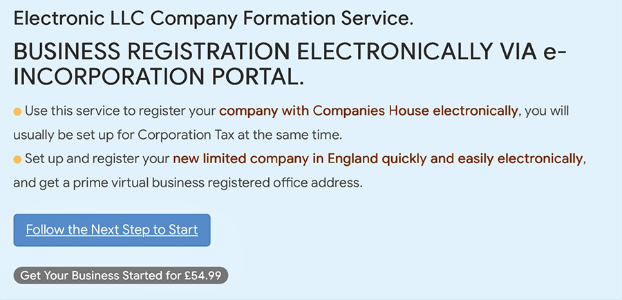 Electronic business registration interface for e-incorporation portal, showcasing user-friendly navigation and features. E-Incorporation portal displaying the electronic business registration process with clear options for users. Electronic business registration interface for e-incorporation portal, showcasing user-friendly navigation and features. E-Incorporation portal displaying the electronic business registration process with clear options for users.